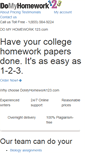 Mobile Screenshot of domyhomework123.com